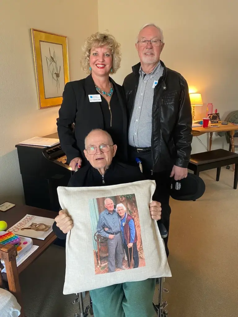 Happy client of Harmony Senior Referrals free senior placement service
