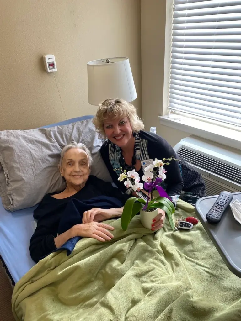 Senior resident settled into a Colorado assisted living community
